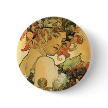 Alphonse Mucha ~ Fruit. 1897 Buttons