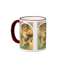 Alphonse Mucha ~ Fruit. 1897 Mug