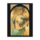 Alphonse Mucha ~ Fruit ( 1897 ) Postcard
