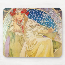 Alphonse Mucha Goddess Mousepads
