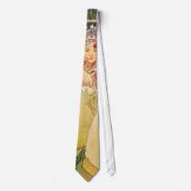 Alphonse Mucha Goddess Neckties