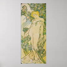 Alphonse Mucha. L 'Iris/Iris, 1897 Print