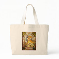 Alphonse Mucha La Plume Canvas Bags
