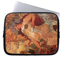 Alphonse Mucha Laptop Computer Sleeve