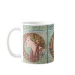 Alphonse Mucha Laurel Art Nouveau Coffee Tea Mug
