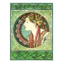 Alphonse Mucha Laurel Print Photograph