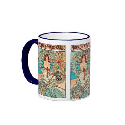 Alphonse Mucha Monaco, Monte-Carlo, 1897 Mug by MyOtherPlanet