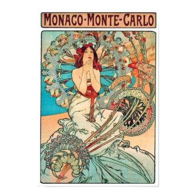 Alphonse Mucha Monaco, Monte-Carlo, 1897 Posters by MyOtherPlanet