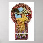 Alphonse Mucha Nude Woman Posters
