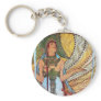 Alphonse Mucha Peacock art Keychain