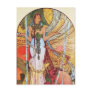 Alphonse Mucha Peacock art Post Card