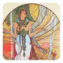 Alphonse Mucha Peacock art Sticker