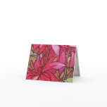 Alphonse Mucha Poinsettias Christmas Note Cards