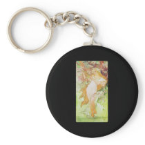 Alphonse Mucha Printemps Spring Key Chain