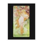 Alphonse Mucha Printemps Spring Postcard