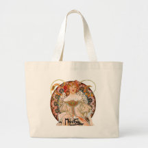 Alphonse Mucha - Spring Canvas Bags
