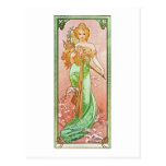 Alphonse Mucha The Seasons: Spring Printemps Post Cards