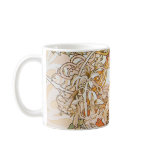 Alphonse Mucha Woman With Daisy Art Nouveau Mug