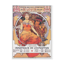 Alphonse Mucha -  World's Fair 1904  St. Louis Post Cards