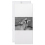 Alpine/Oberhasli goat does sisters photograph bw Customized Rack Card