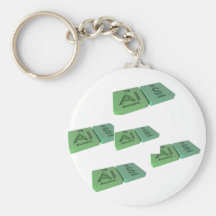 Als as Al Aluminium and S Sulphur Keychains