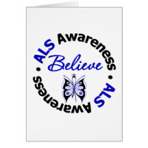 ALS Awareness Believe Butterfly Cards