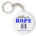 ALS Awareness HOLD ON TO HOPE Key Chains