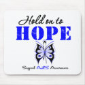 ALS Awareness HOLD ON TO HOPE mousepads