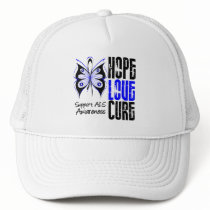 ALS Awareness Hope Love Cure Mesh Hats