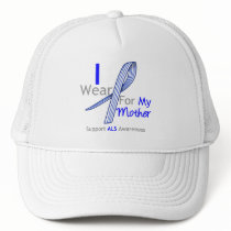 ALS Awareness I Wear ALS Ribbon For My Mother Hats