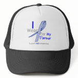 ALS Awareness I Wear ALS Ribbon For My Partner Trucker Hats