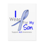 ALS Awareness I Wear ALS Ribbon For My Son Post Card