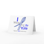 ALS Awareness I Wear ALS Ribbon For My Wife Cards