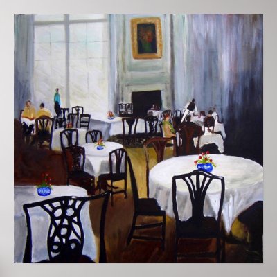 Al's Cafe Print by PBaileypaintings