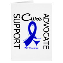 ALS Disease Support Advocate Cure Cards