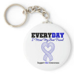 ALS Every Day I Miss My Best Friend Keychain