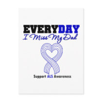 ALS Every Day I Miss My Dad Postcard