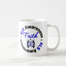 ALS Faith Scripted Butterfly Coffee Mug