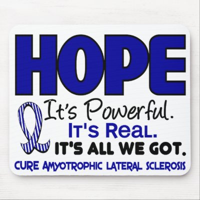 ALS Lou Gehrig's Disease HOPE 1 by awarenessgifts