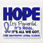 ALS Lou Gehrig's Disease HOPE 1 mousepads