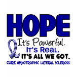ALS Lou Gehrig's Disease HOPE 1 t-shirts