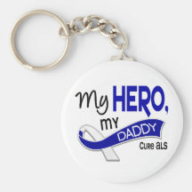 ALS My Daddy My Hero 42 Key Chain