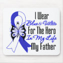 ALS Ribbon Hero in My Life My Father mousepads