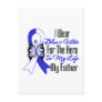 ALS Ribbon Hero in My Life My Father Post Cards