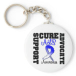 ALS Support Advocate Cure Keychain