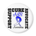 ALS Support Advocate Cure Fridge Magnets