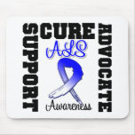ALS Support Advocate Cure Mouse Mat