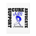 ALS Support Advocate Cure Postcard