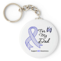 ALS Support For My Dad Keychains