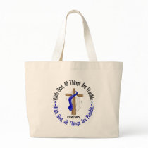 ALS With God Cross Canvas Bags